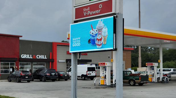 DIGITAL SIGNAGE AT FUEL STATIONS